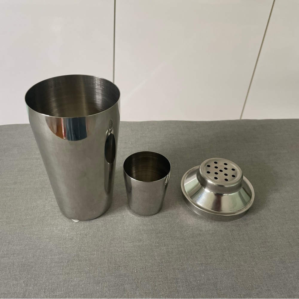 Acopa 3 piece bar shaker set in stainless steel